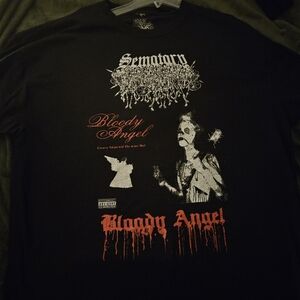 Sematary bloody angel online exclusive drop crying Harold on the back